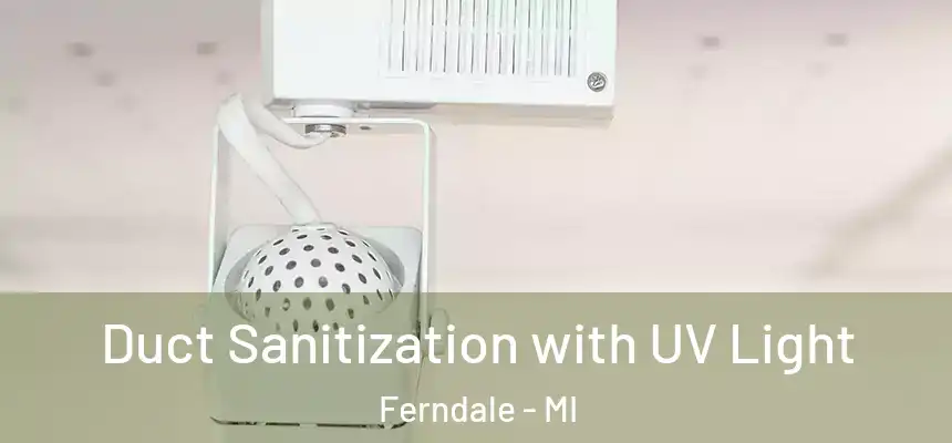 Duct Sanitization with UV Light Ferndale - MI